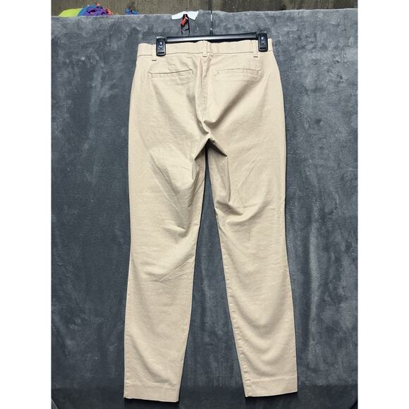 Gap Pants Woman’s Sz 2 Tan Skinny Ankle Khaki Nomad Stretch Flat Front - Picture 11 of 12
